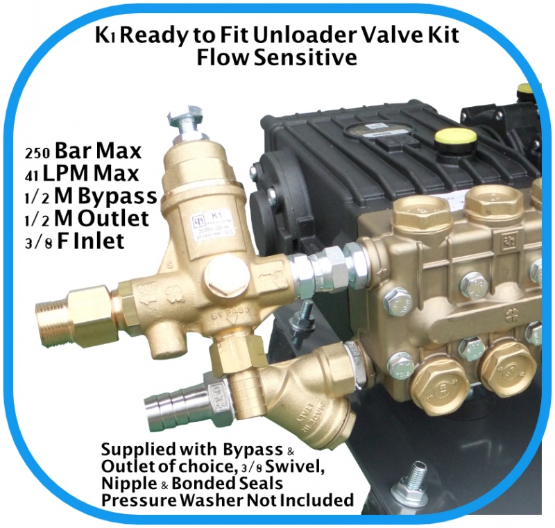 K1 Ready to Fit Unloader Valve Kit